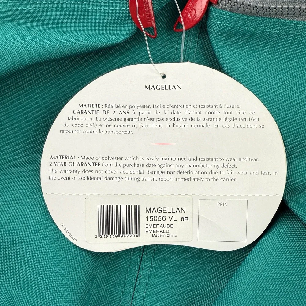 Magellan x Delsey Emerald Green Locking Travel Garment Bag NWT 23